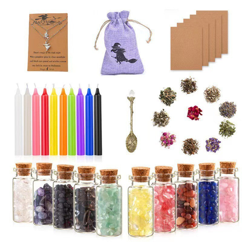 Mythona Ritual Starter Kit – Candles, Crystals, Herbs & Spell Tools