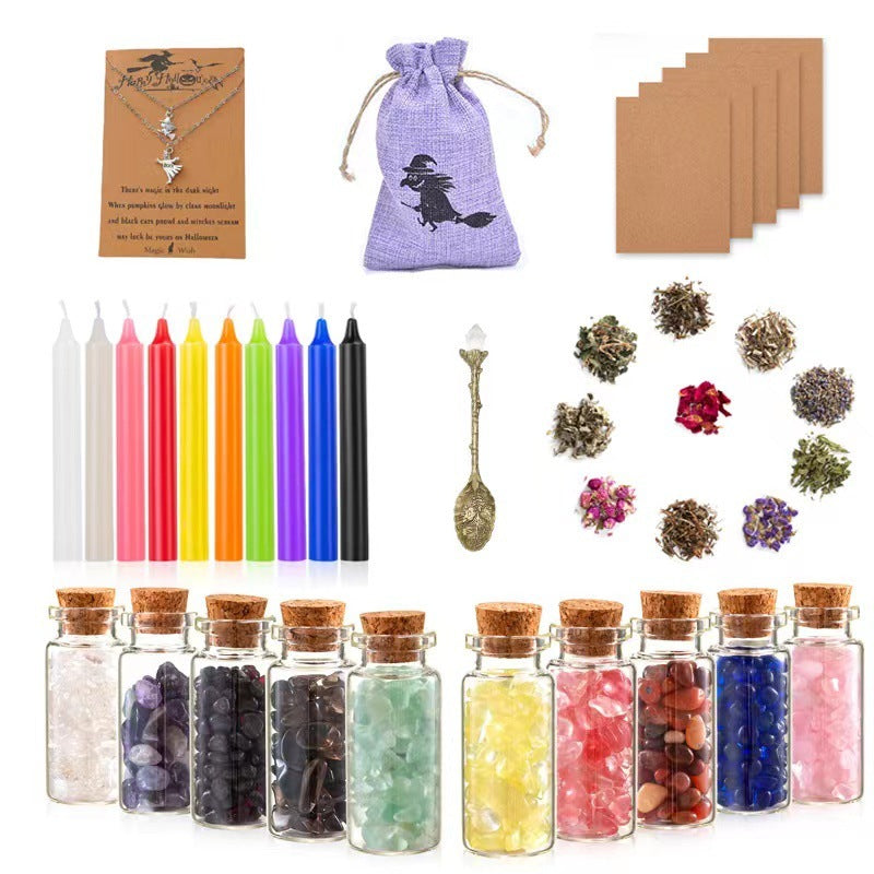 Mythona Ritual Starter Kit – Candles, Crystals, Herbs & Spell Tools
