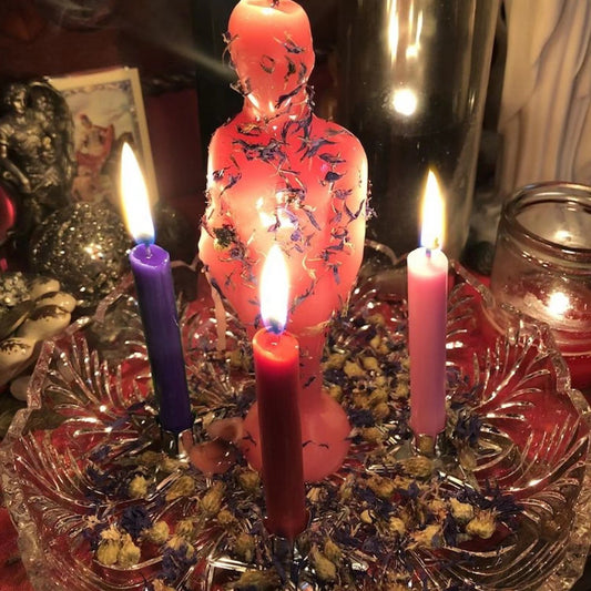 Mythona Ritual Starter Kit – Candles, Crystals, Herbs & Spell Tools